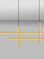Preview: Nova Luce LED Pendelleuchte Antama dimmbar 43W warmweiss 3200K Schwarz Gold Stahl Aluminium 120x5cm 9001111