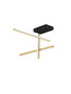 Preview: Nova Luce LED Deckenleuchte Antama dimmbar 26W warmweiss 3200K Schwarz Gold Stahl Aluminium 51x51cm 9001113