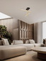 Preview: Nova Luce LED Deckenleuchte Antama dimmbar 26W warmweiss 3200K Schwarz Gold Stahl Aluminium 51x51cm 9001113