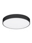 Preview: Nova Luce LED Deckenleuchte Hadon 30W warmweiss 3000K Schwarz Stahl Ø50cm 9001533