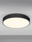 Preview: Nova Luce LED Deckenleuchte Hadon 30W warmweiss 3000K Schwarz Stahl Ø50cm 9001533