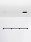 Preview: Nova Luce LED Pendelleuchte Puize dimmbar 24W warmweiss 3000K Schwarz Aluminium 118x6cm 9002051