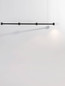 Preview: Nova Luce LED Pendelleuchte Puize dimmbar 24W warmweiss 3000K Schwarz Aluminium 118x6cm 9002051