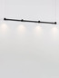 Preview: Nova Luce LED Pendelleuchte Puize dimmbar 24W warmweiss 3000K Schwarz Aluminium 118x6cm 9002051