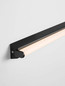 Preview: Nova Luce LED Wandleuchte Endo 19W CCT warm-/neutralweiss 3000/4000K IP44 Schwarz Aluminium 60x5,5cm 9002053