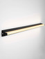 Preview: Nova Luce LED Wandleuchte Endo 26W CCT warm-/neutralweiss 3000/4000K IP44 Schwarz Aluminium 82x5,5cm 9002054