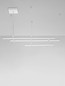 Preview: Nova Luce LED Pendelleuchte Pace dimmbar 83W warmweiss 3000K Weiß Aluminium 102x80cm 9002055