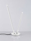 Preview: Nova Luce LED Tischleuchte Intec dimmbar 8W warmweiss 3000K Weiß Aluminium Ø15cm 9002063