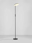 Preview: Nova Luce LED Stehleuchte Nostos dimmbar 30W warmweiss 3000K Schwarz Aluminium 205cm 9002066