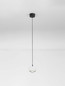 Preview: Nova Luce LED Pendelleuchte Conga 13W warmweiss 3000K Weiß Aluminium Ø10cm 9002067