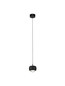 Preview: Nova Luce LED Pendelleuchte Conga 13W warmweiss 3000K Schwarz Aluminium Ø10cm 9002068