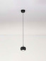 Preview: Nova Luce LED Pendelleuchte Conga 13W warmweiss 3000K Schwarz Aluminium Ø10cm 9002068