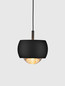 Preview: Nova Luce LED Pendelleuchte Conga 13W warmweiss 3000K Schwarz Aluminium Ø10cm 9002068
