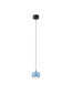 Preview: Nova Luce LED Pendelleuchte Conga 13W warmweiss 3000K Hellblau Aluminium Ø10cm 9002071