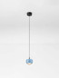 Preview: Nova Luce LED Pendelleuchte Conga 13W warmweiss 3000K Hellblau Aluminium Ø10cm 9002071