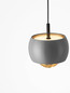 Preview: Nova Luce LED Pendelleuchte Conga 13W warmweiss 3000K Grau Aluminium Ø10cm 9002072