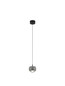 Preview: Nova Luce LED Pendelleuchte Conga 13W warmweiss 3000K Grau Aluminium Ø10cm 9002072