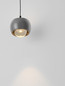 Preview: Nova Luce LED Pendelleuchte Conga 13W warmweiss 3000K Grau Aluminium Ø10cm 9002072