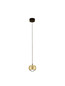 Preview: Nova Luce LED Pendelleuchte Conga 13W warmweiss 3000K Gold Aluminium Ø10cm 9002073