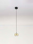 Preview: Nova Luce LED Pendelleuchte Conga 13W warmweiss 3000K Gold Aluminium Ø10cm 9002073