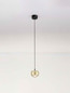 Preview: Nova Luce LED Pendelleuchte Conga 13W warmweiss 3000K Gold Aluminium Ø10cm 9002073