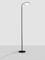 Preview: Nova Luce LED Stehleuchte Sinkro dimmbar 30W warmweiss 3000K Schwarz Stahl 174cm 9002080