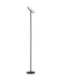 Preview: Nova Luce LED Stehleuchte Sinkro dimmbar 30W warmweiss 3000K Schwarz Stahl 181cm 9002082