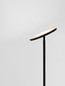 Preview: Nova Luce LED Stehleuchte Sinkro dimmbar 30W warmweiss 3000K Schwarz Stahl 181cm 9002082