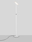 Preview: Nova Luce LED Stehleuchte Sinkro dimmbar 30W warmweiss 3000K Weiß Stahl 181cm 9002083