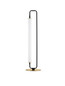 Preview: Nova Luce LED Tischleuchte Wetro 20W warmweiss 3000K Schwarz Gold Metall Ø18cm 9002084