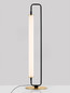 Preview: Nova Luce LED Tischleuchte Wetro 20W warmweiss 3000K Schwarz Gold Metall Ø18cm 9002084