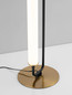 Preview: Nova Luce LED Tischleuchte Wetro 20W warmweiss 3000K Schwarz Gold Metall Ø18cm 9002084
