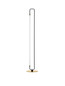 Preview: Nova Luce LED Stehleuchte Wetro 32W warmweiss 3000K Schwarz Gold Metall 150cm 9002085