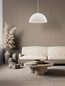 Preview: Nova Luce Pendelleuchte Starla E27 Weiß Ø50cm 9002666