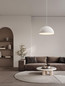 Preview: Nova Luce Pendelleuchte Starla E27 Weiß Ø60cm 9002667