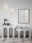 Preview: Nova Luce Pendelleuchte Tempus E27 Weiß 40x30cm 9002670
