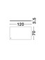 Preview: Nova Luce LED Spiegel Alda 53W neutralweiss 4000K IP44 Aluminium Spiegelglas 120x70cm 9006011
