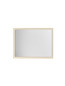 Preview: Nova Luce LED Spiegel Ambor dimmbar 38W neutralweiss 4000K IP44 Gold Aluminium Spiegelglas 80x60cm 9006019