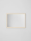Preview: Nova Luce LED Spiegel Ambor dimmbar 38W neutralweiss 4000K IP44 Gold Aluminium Spiegelglas 80x60cm 9006019