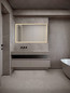 Preview: Nova Luce LED Spiegel Ambor dimmbar 49W neutralweiss 4000K IP44 Gold Aluminium Spiegelglas 120x70cm 9006020