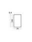 Preview: Nova Luce LED Spiegel Ambor dimmbar 49W neutralweiss 4000K IP44 Gold Aluminium Spiegelglas 120x70cm 9006020
