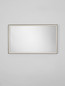 Preview: Nova Luce LED Spiegel Ambor dimmbar 48W neutralweiss 4000K IP44 Schwarz Aluminium Spiegelglas 120x70cm 9006022