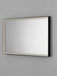 Preview: Nova Luce LED Spiegel Ambor dimmbar 48W neutralweiss 4000K IP44 Schwarz Aluminium Spiegelglas 120x70cm 9006022