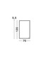 Preview: Nova Luce LED Spiegel Ambor dimmbar 48W neutralweiss 4000K IP44 Schwarz Aluminium Spiegelglas 120x70cm 9006022