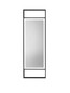 Preview: Nova Luce LED Spiegel Raven dimmbar 37W neutralweiss 4000K IP44 Schwarz Aluminium Spiegelglas 120x40cm 9006023