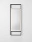 Preview: Nova Luce LED Spiegel Raven dimmbar 37W neutralweiss 4000K IP44 Schwarz Aluminium Spiegelglas 120x40cm 9006023