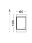 Preview: Nova Luce LED Spiegel Raven dimmbar 41W neutralweiss 4000K IP44 Schwarz Aluminium Spiegelglas 106x60cm 9006024