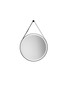 Preview: Nova Luce LED Spiegel Rems 29W neutralweiss 4000K IP44 Schwarz Aluminium Spiegelglas Ø64cm 9006025