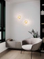 Preview: Nova Luce Wandleuchte King G9 Altmessing Glas Metall Ø17cm 9006033