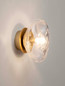 Preview: Nova Luce Wandleuchte King G9 Altmessing Glas Metall Ø17cm 9006033